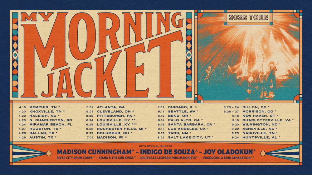 My Morning Jacket Tour Locations